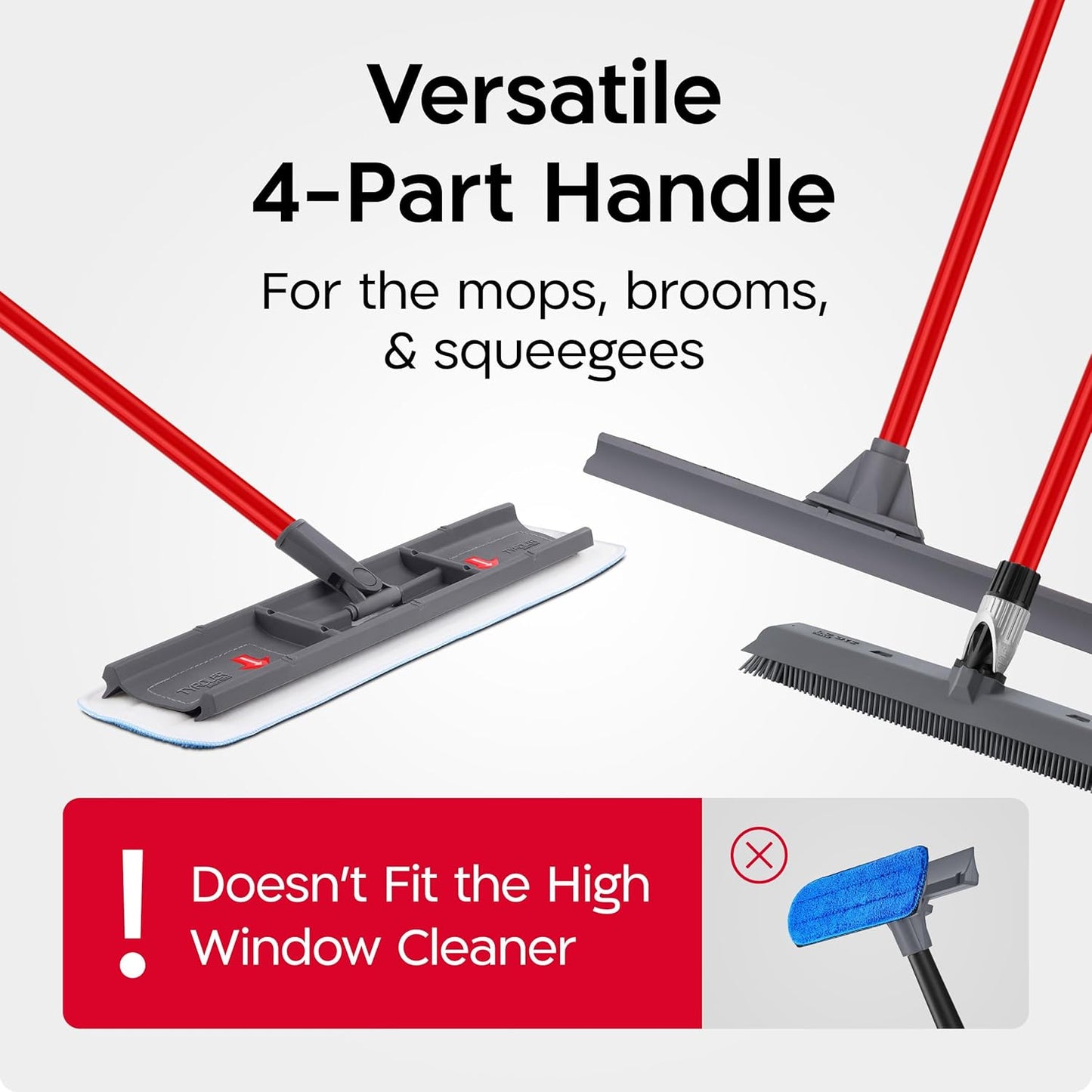 4-Part Handle - 55 Inches Long