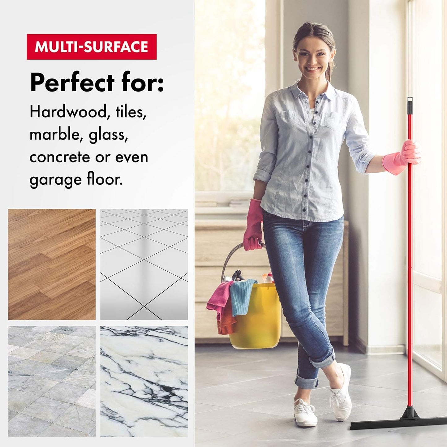 Heavy Duty 24" Floor Scrubber Squeegee