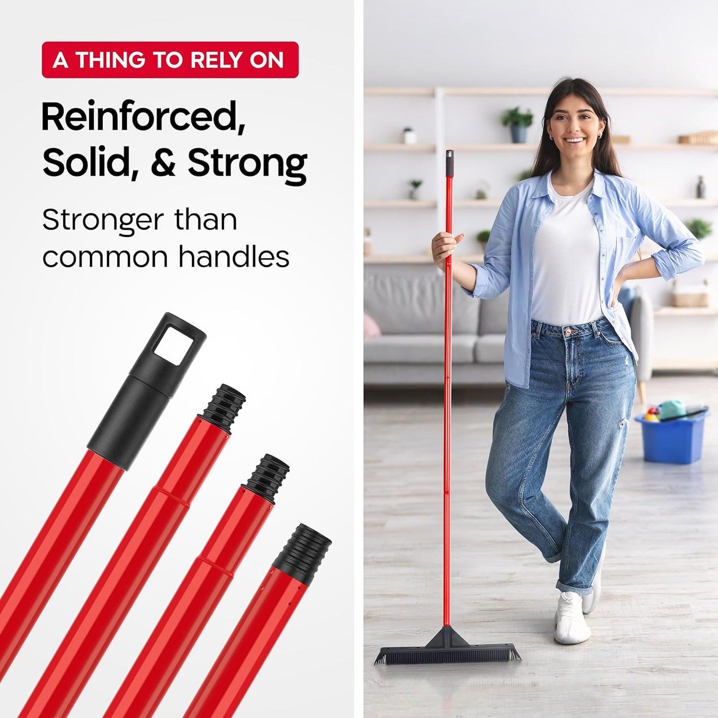 4-Part Handle - 55 Inches Long