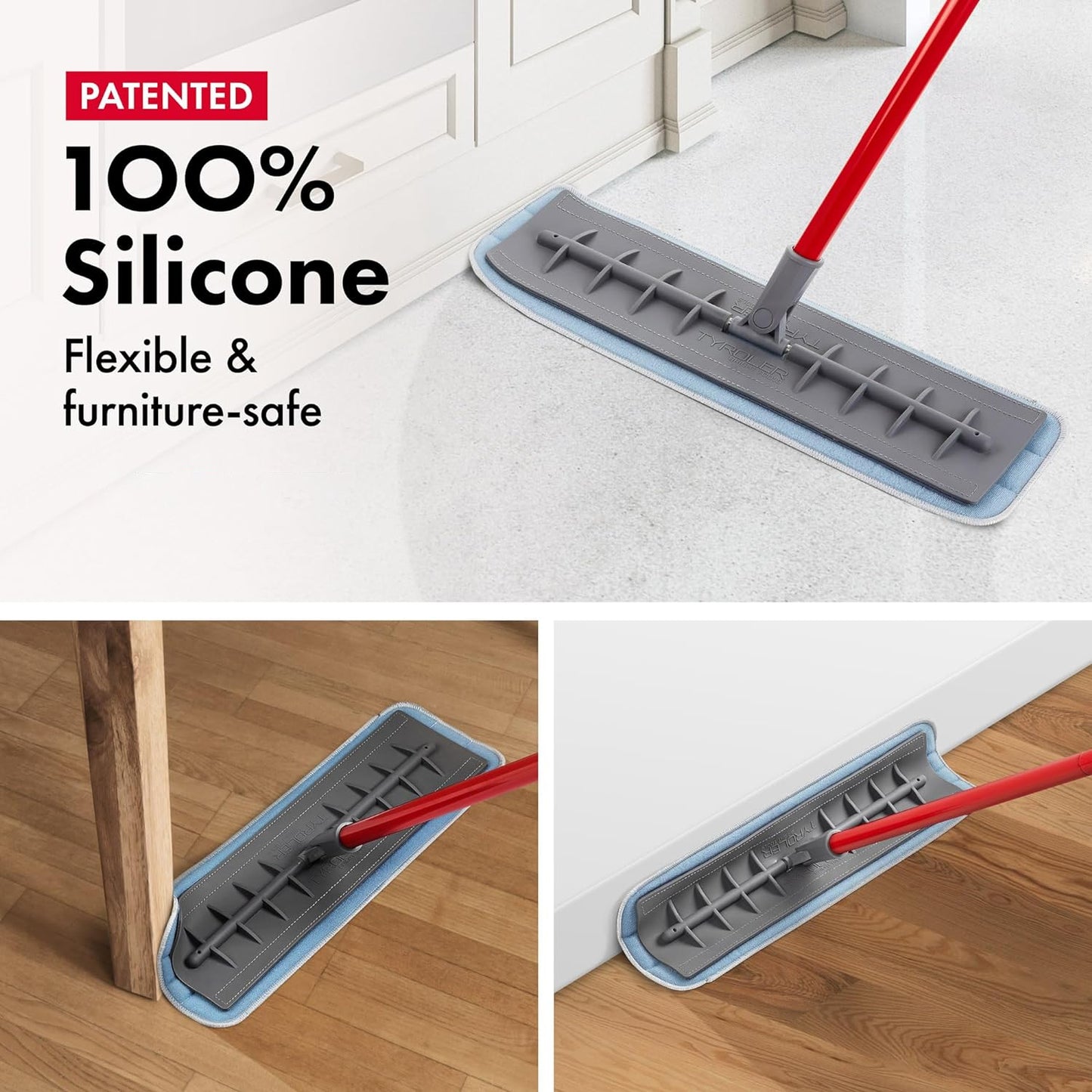 Patented Silicone Floor Mop
