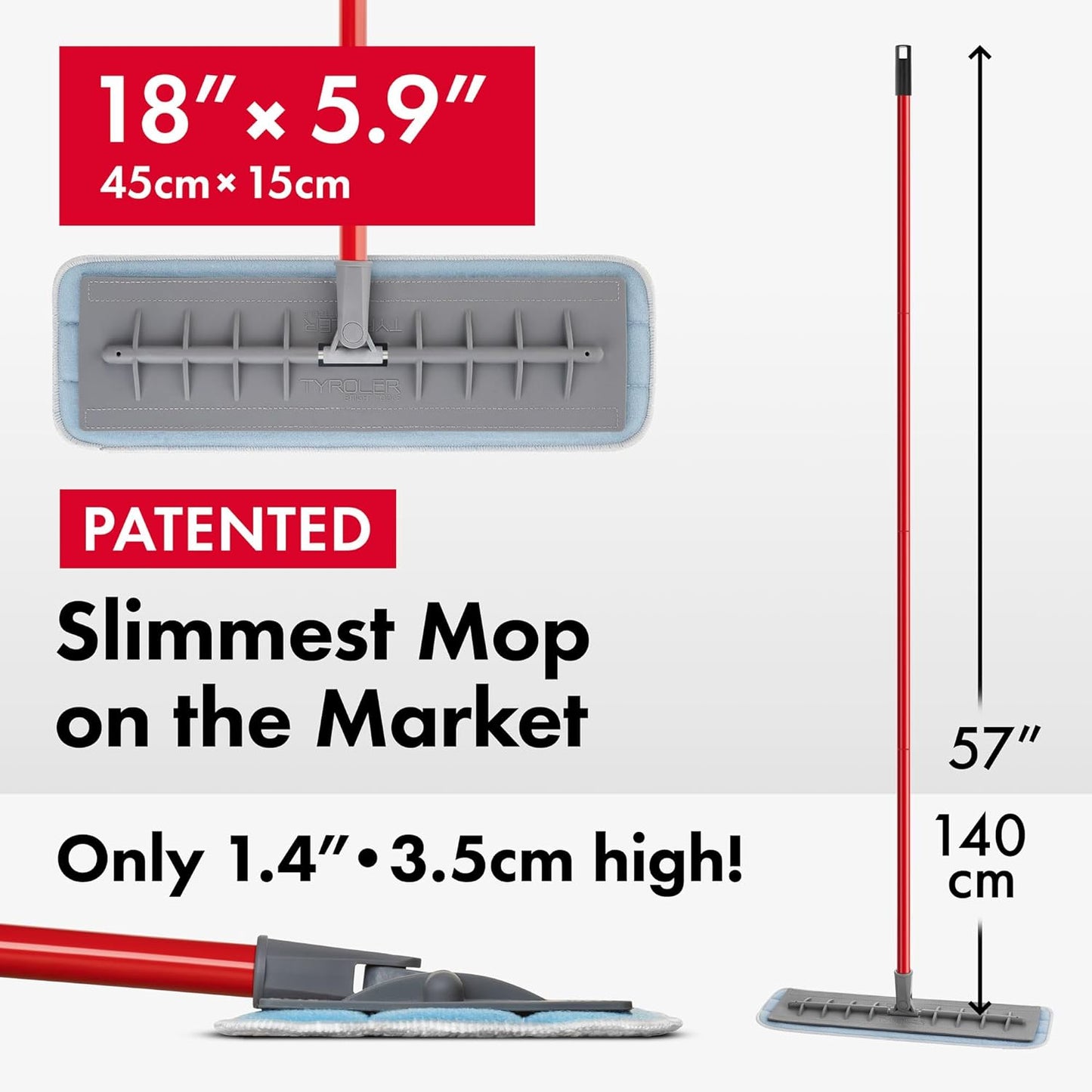 Patented Silicone Floor Mop