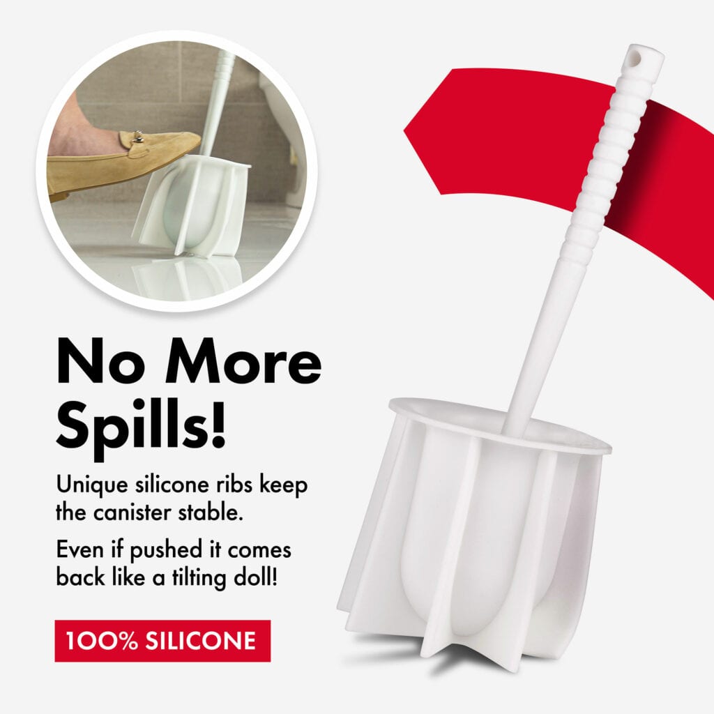 Silicone Toilet Brush White
