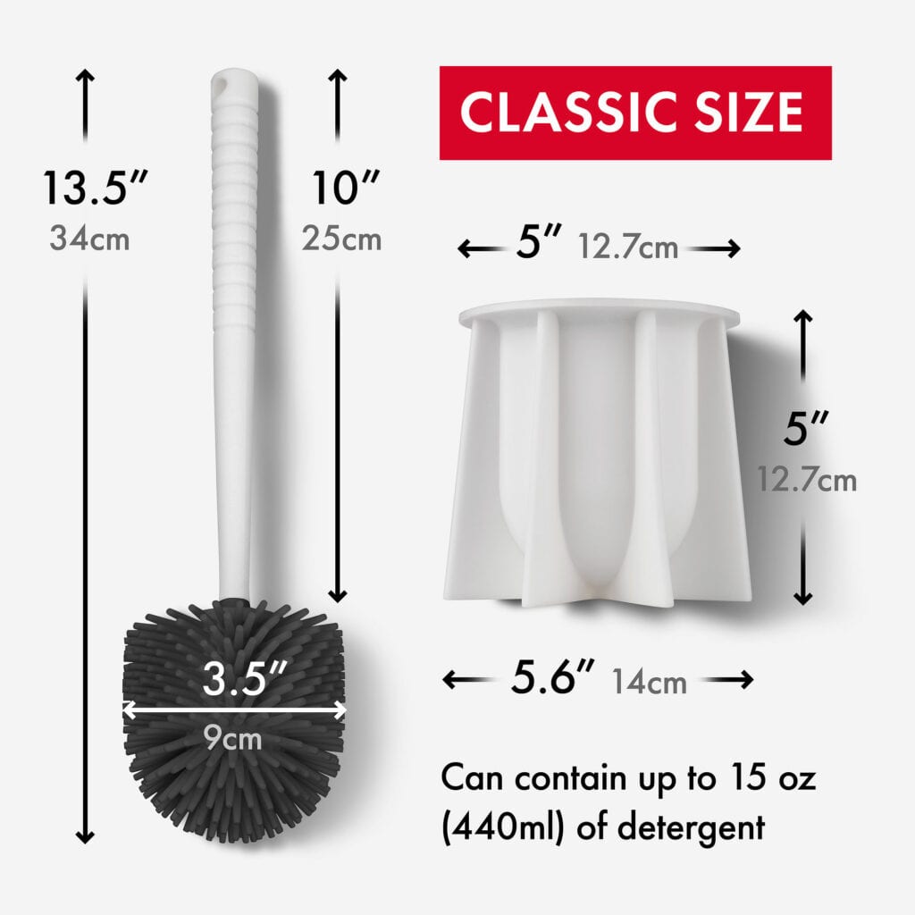 Silicone Toilet Brush White