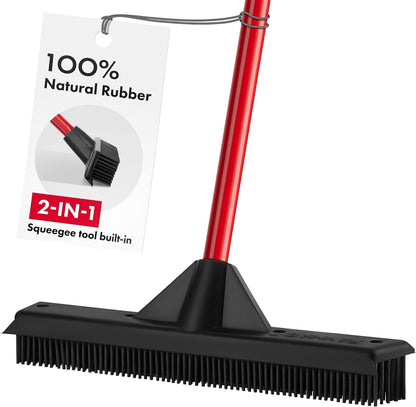 2 in 1 Rubber Broom & Squeegee