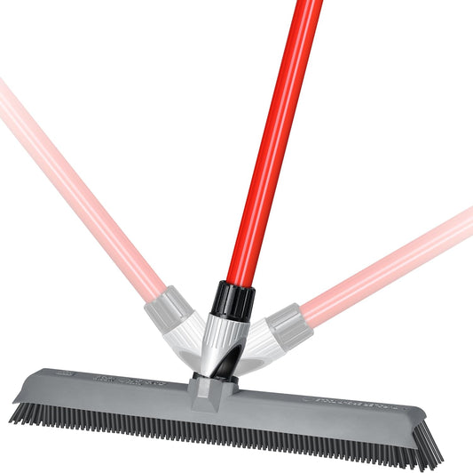 2-in-1 Silicone Broom and Squeegee - Swivel Head