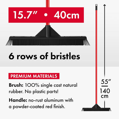 Lightweight Rubber Broom