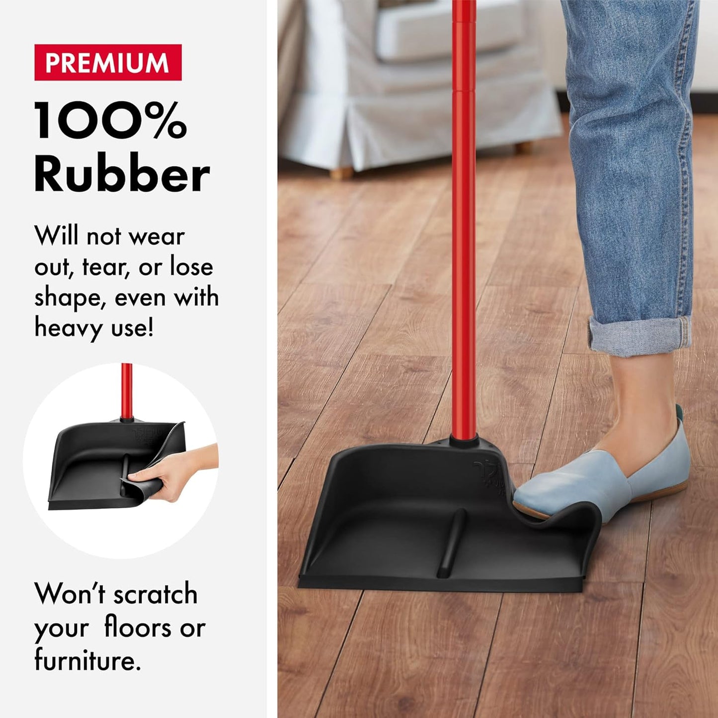 Dustpan with 40" Long Handle